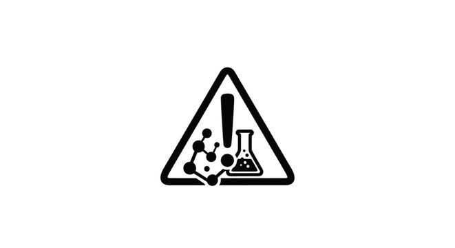 Biohazard Warning Sign Symbol Icon.