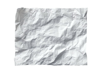 Close-up of a crumpled, off-white paper sheet, against a stark black background