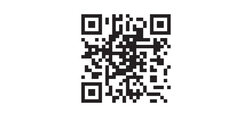 qr code on white background