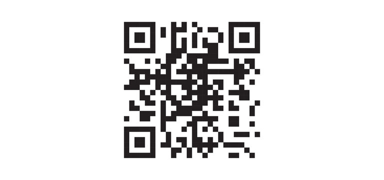 qr code on white background
