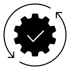Maintenance vector icon. Technical support Illustration sign. Installing updates symbol. Bow logo.