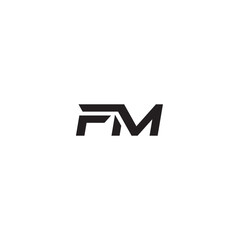 Letter FM logo or icon design