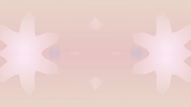 Elegant Pastel Pink Abstract Floral Symmetry Background, Soft Gradient