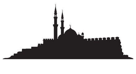 Ramadan Mosque City Center Courtyard Silhouette
