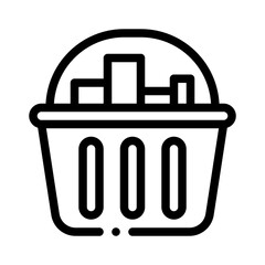 fullbasket line icon