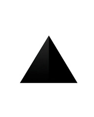 Beam of light breaks through darkness, illuminating a triangular shape