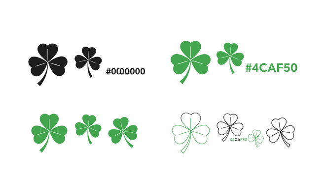 Decorative Clover and Shamrock Garland Designs
