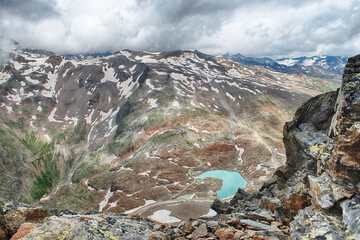 Beautiful landscape of Schnalstal valley in the Italian Alps