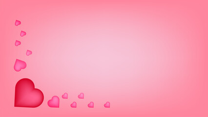 pink background with hearts