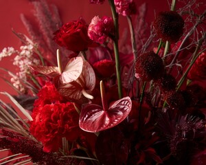 Elegant Red Flower Arrangement