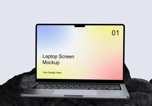 Laptop Mockup Screen Mockup