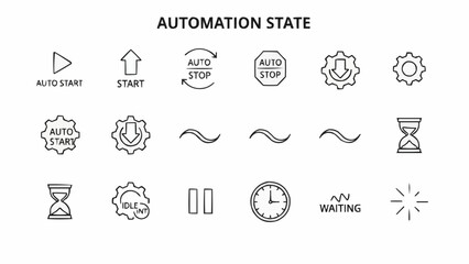 Automation state icons and symbols.