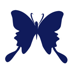 Butterfly silhouette vector