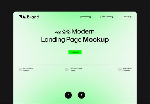 Website Landing Page Wireframe Mockup Template