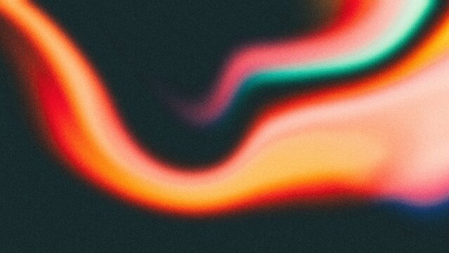 Abstract glowing psychedelic noisy gradient backdrop, grainy multicolored retro effect Gradient shape, webpage header, cover and poster design. Abstract noisy color flow backdrop.