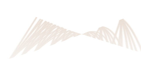 Abstract wavy line illustration with soft beige color isolated on transparent background