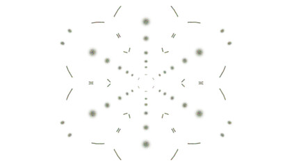 Aesthetic abstract geometric shapes and patterns isolated on transparent background