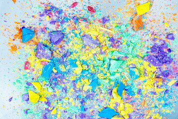 Sfondo astratto : polvere di gessetti colorati pastello