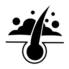 Hair care vector icon