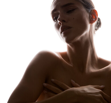 Beauty and neck of a woman. Sensual woman. Background. Beauty. Portrait. Wellness. Photo. People. Sensual. 