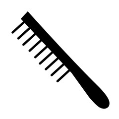 Comb vector silhouette
