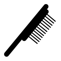 Comb vector silhouette