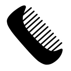 Comb vector silhouette
