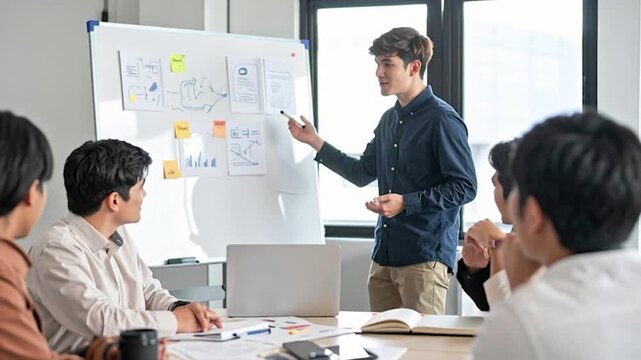 Business Meeting with Presentation and Discussion.