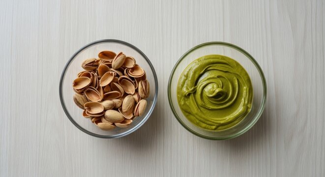 Shell the pistachios and make pistachio spread.