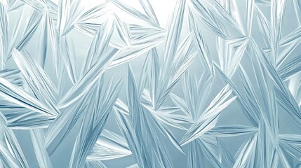 Obraz premium Intricate Fractured Winter Surface Background Texture Featuring Geometric Frosted Crystal Shapes