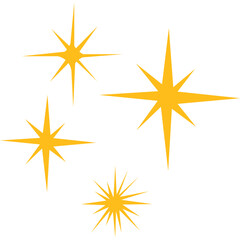 Obraz premium Boho Gold Stars Decoration