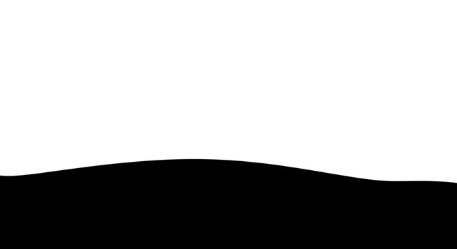 Black horizontal wavy line shape.