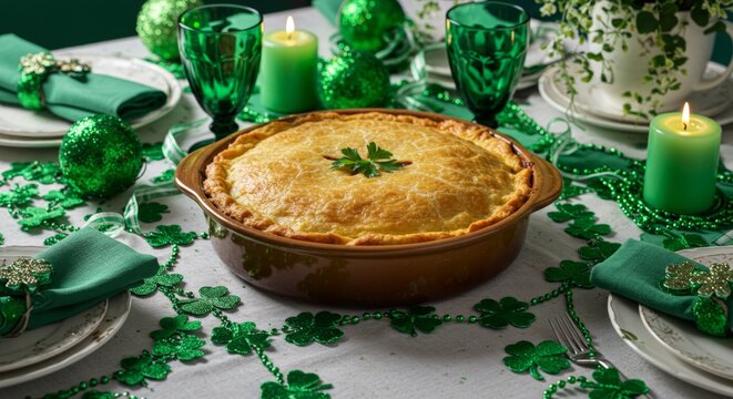 Traditional Irish shepherds pie for St Patrick Day
