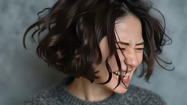 堪えきれない怒りで絶叫する日本人女性、メンタルの限界