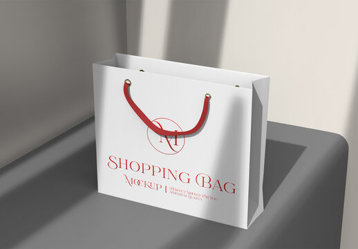 Paper Shopping Bag Mockup