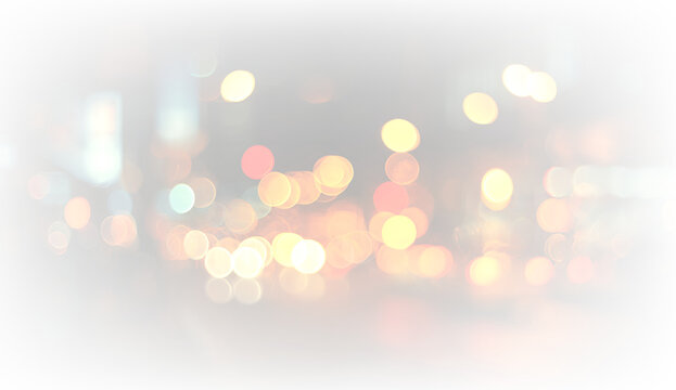 Abstract colorful background with bokeh light PNG with blurred background and soft light overlay