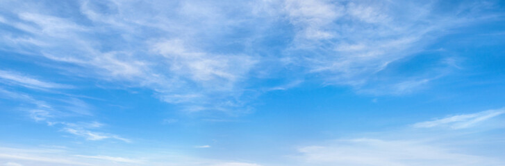 clear blue sky with  clouds