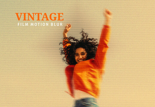 Vintage Film Motion Blur Photo Effect