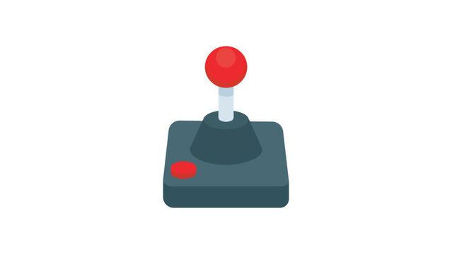 Joystick vector isolated icon. Emoji illustration. Video game controller vector emoticon.