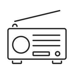Fototapeta premium radio line vector web Icon