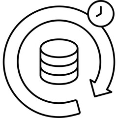 Line Art Daily Earning Icon