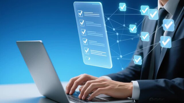 Artificial intelligence tool automates daily tasks and data management productivity for workflow and improved business task