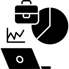 Glyph Solid Side Hustle Icon