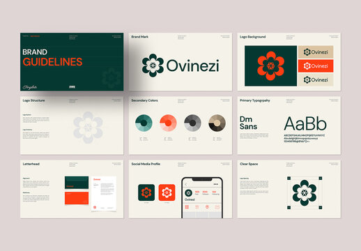 Modern Corporate Identity Brand Guidelines Presentation Template