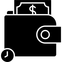 Glyph Solid Regular Income Icon