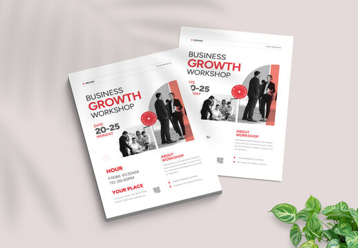 Corporate Business Growth Conference Workshop Flyer Template
