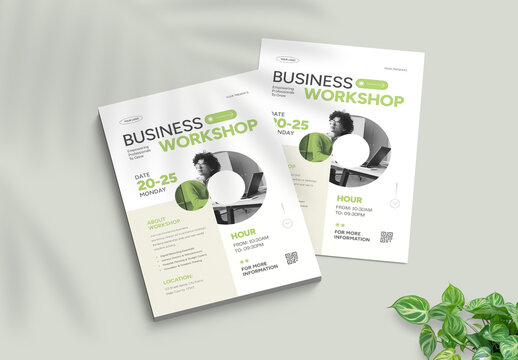 Professional Business Conference and Workshop Flyer Template