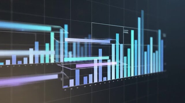 Futuristic Data Visualization - Analyzing Trends and Insights with Dynamic Bar Graphs.