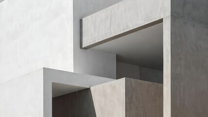 Obraz premium Silent Architecture: The Psychological Weight of Shadows in Urban Geometry