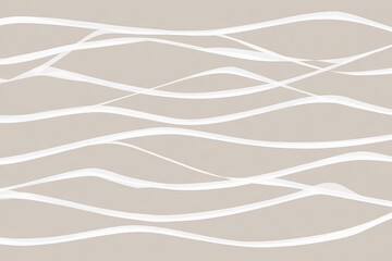 Abstract Beige Background with Flowing White Lines Decorative Pattern Neutral Tones Minimalist Design Textured Surface Artistic Composition Modern Art Subtle Waves